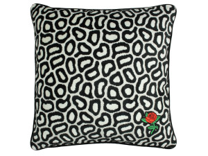Kissen BLACK GRAPHIC ROSE Kissen BLACK GRAPHIC ROSE