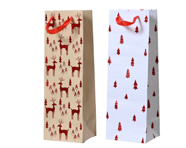 Geschenktasche in mehrfarbig aus Papier