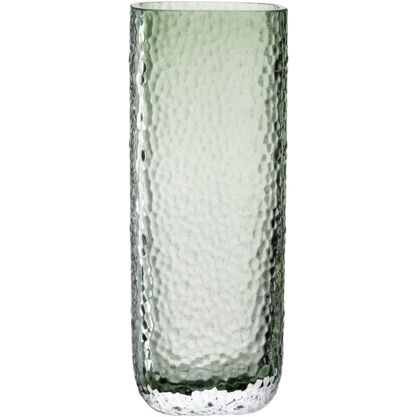 Vase LEONARDO MARTELLO in grün aus Glas