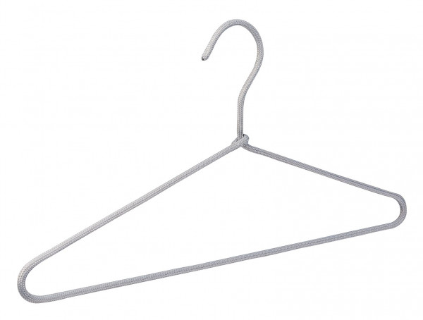 Kleiderbügel TURIN in grau aus Stahl