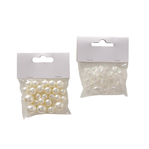 Streu-Set PERLA in klar aus Materialmix