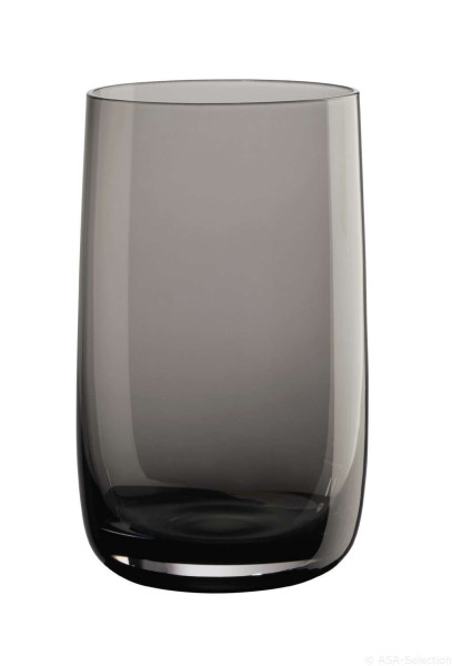 Longdrinkglas SARABI in grau aus Glas