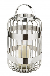 Vorschau: Windlicht CAMERON in silberfarben aus Edelstahl Vorschau: Windlicht CAMERON in silberfarben aus Edelstahl