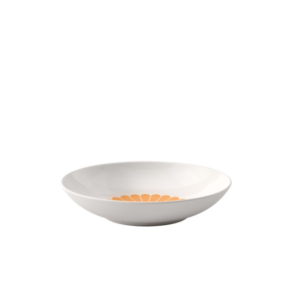Pastaschale Fleur soleil in weiß aus Bone China