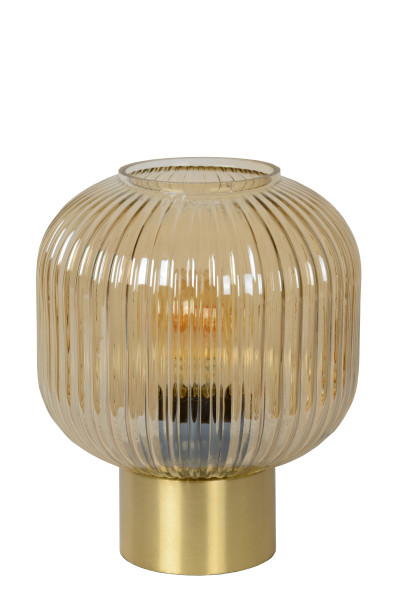 Tischleuchte MALOTO in amber aus Glas