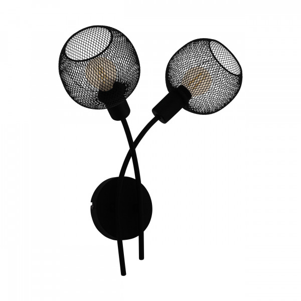 Wandleuchte WRINGTON 1 in schwarz aus Metall