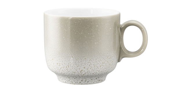 Cappuccinoobertasse SENTO HOME in creme aus Porzellan