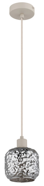 Hängeleuchte ANTONIO in beige aus Metall