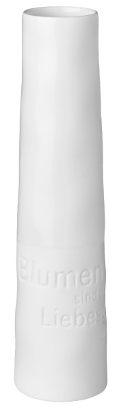 Vase in weiß aus Porzellan