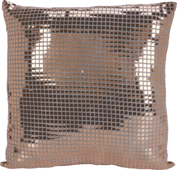 Kissen MIRROR in goldfarben aus Polyester
