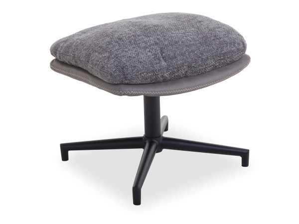 Hocker DROP ONAN in grau aus Stoff