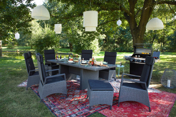 Gartenhocker outdoor New London in grau