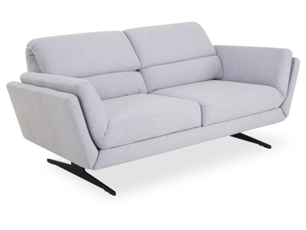 Sofa 2-Sitzer MONDO NELOS in Light Grey aus Stoff