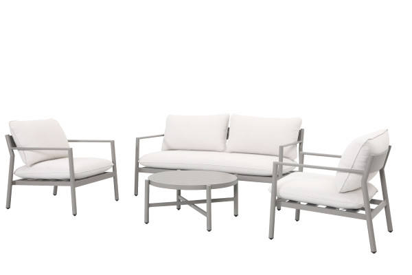 Lounge-Set Outdoor GIARRE in beige aus Aluminium