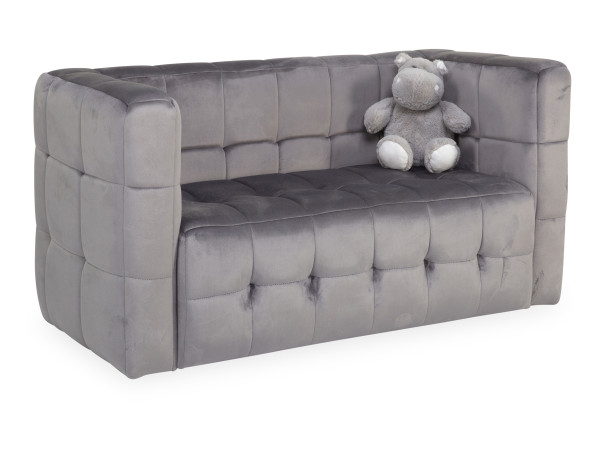 Kindersofa TAAVET in grau aus Stoff