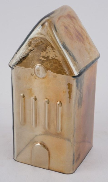 Haus in amber aus Glas