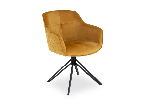 Armlehnenstuhl HARPER SARINA in goldfarben