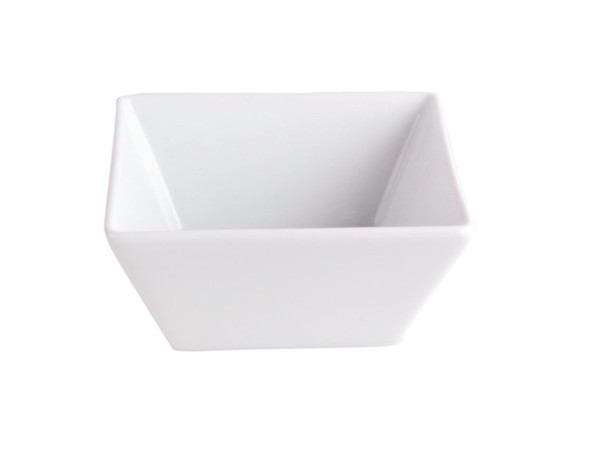 Dipschale SQUARE in weiß aus Porzellan