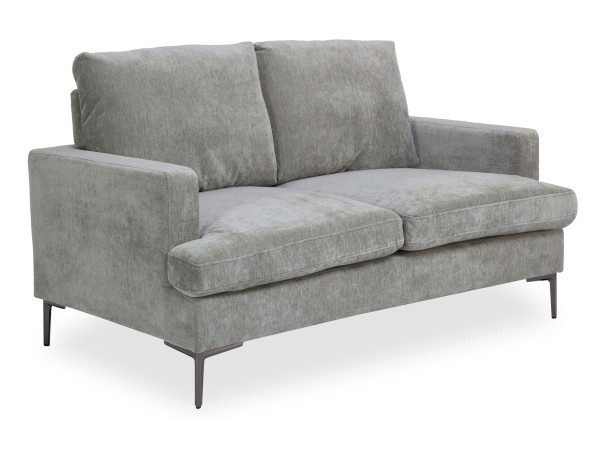 Sofa 2-Sitzer KALVIN in hellgrün aus Stoff