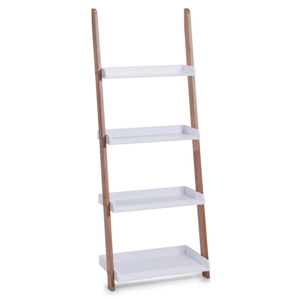 Anstellregal BAMBOO in silberfarben aus Metall