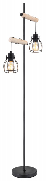 Stehleuchte CAGE in schwarz aus Metall