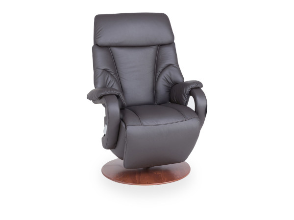 Relaxsessel Elastoform SANDRO in Dolcia anthrazit aus Leder