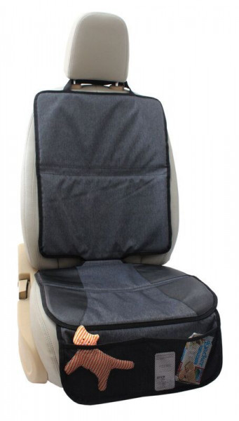Autositzauflage XL in schwarz aus Stoff