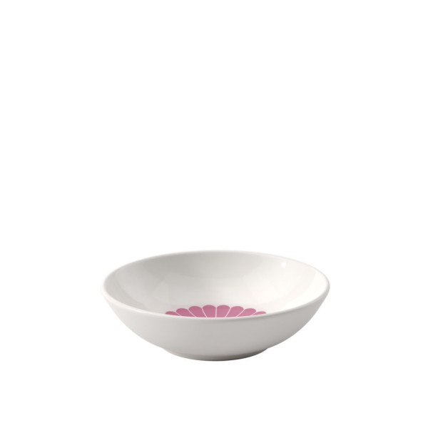 Dessertschale Fleur cassis in weiß aus Bone China