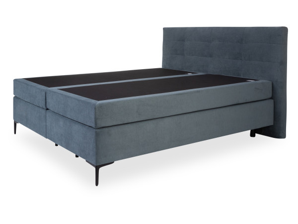 Boxspringbett LIVIN MILANO in azurblau aus Stoff