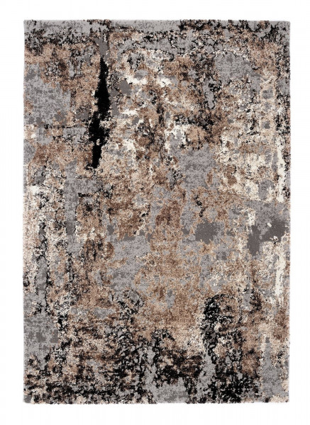 Teppich SPACE in braun/weiß aus Mischgewebe