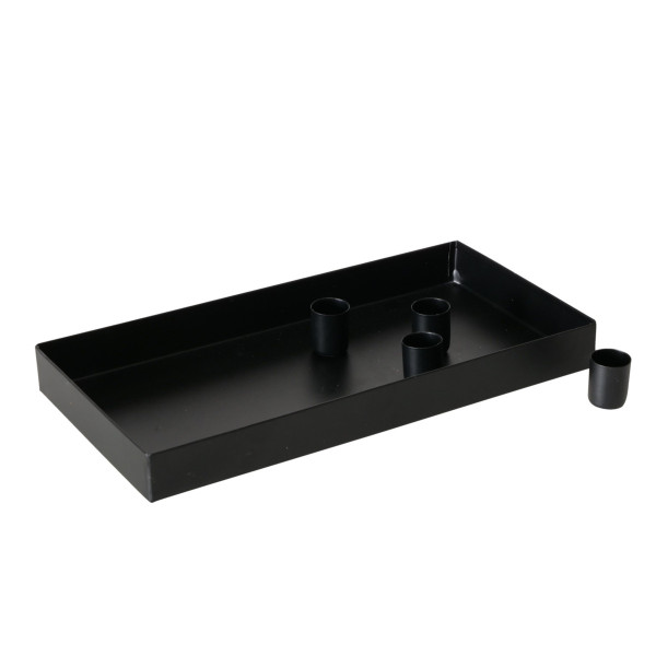 Kerzenhalter MARGO in schwarz aus Eisen