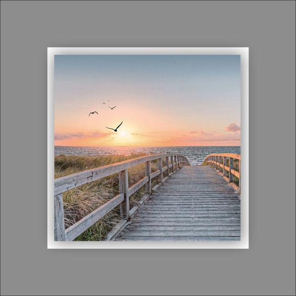 Aludibondbild BEACH III in mehrfarbig aus Aluminium