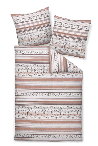 Bettwäsche DAVOS Biber aus Baumwolle