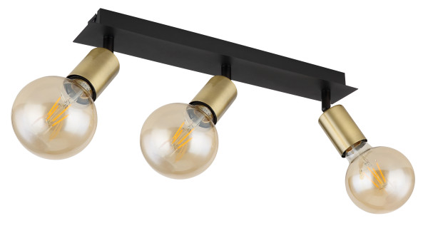 Wand-/Deckenspot LILIANA in schwarz aus Metall