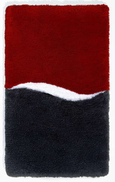 Badematte SALENTO in rot aus Polyacryl