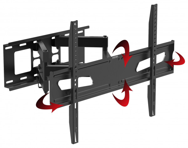Wandhalterung B-NS 600 in schwarz aus Stahl