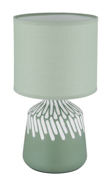 Tischleuchte RELA in grün aus Keramik