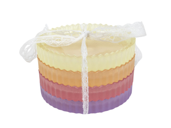 Untersetzer-Set LINES in mehrfarbig aus Glas