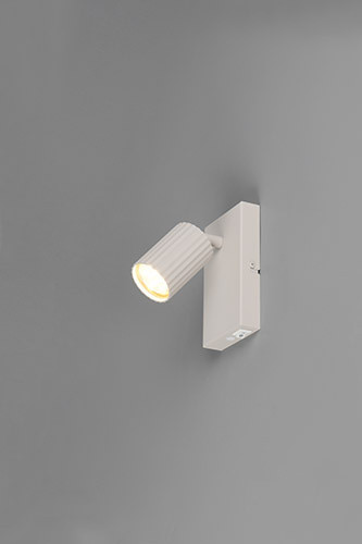 Wandspot SOKA 1-flammig in grau aus Metall