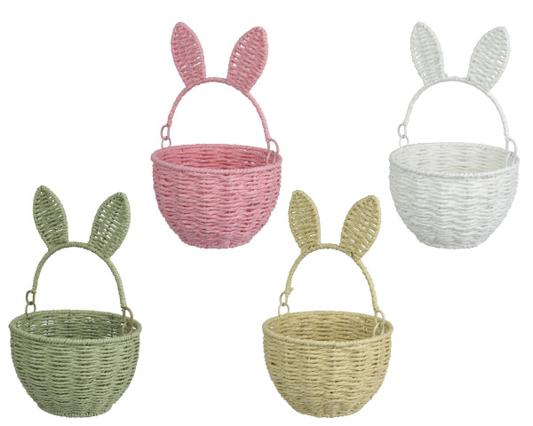 Osterkorb BUNNY in mehrfarbig aus Papier