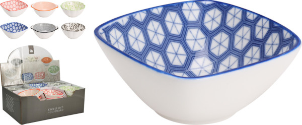 Dipschale MYKONOS in mehrfarbig aus Porzellan