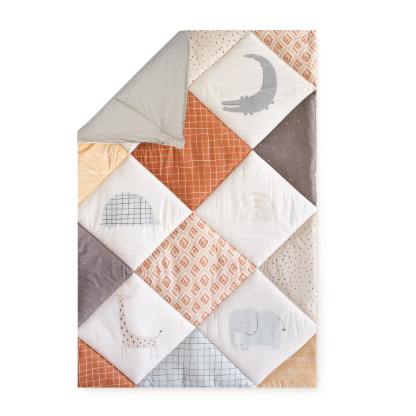 Krabbeldecke ZÖLLNER Organic in mehrfarbig aus Mischgewebe