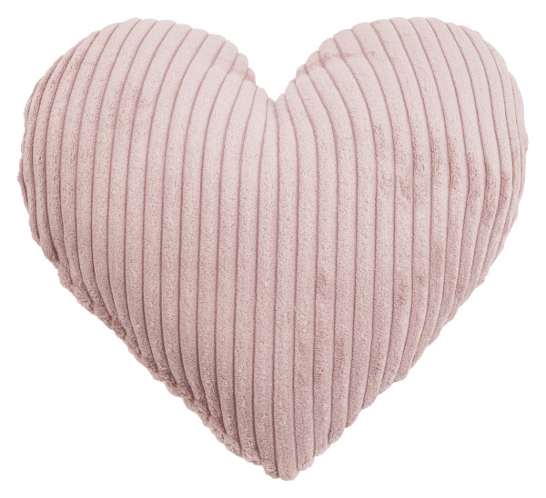 Kissen SHARA HERZ rose in rose aus Polyester