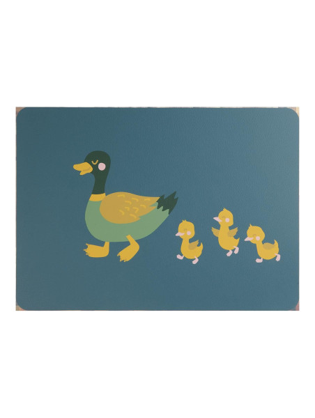Tischset ENTE EMIL in blau aus PVC