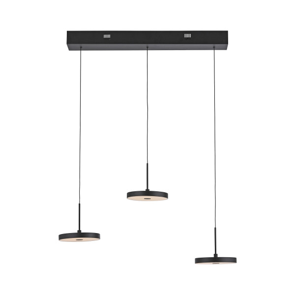 Pendelleuchte PLATA LED in schwarz aus Metall