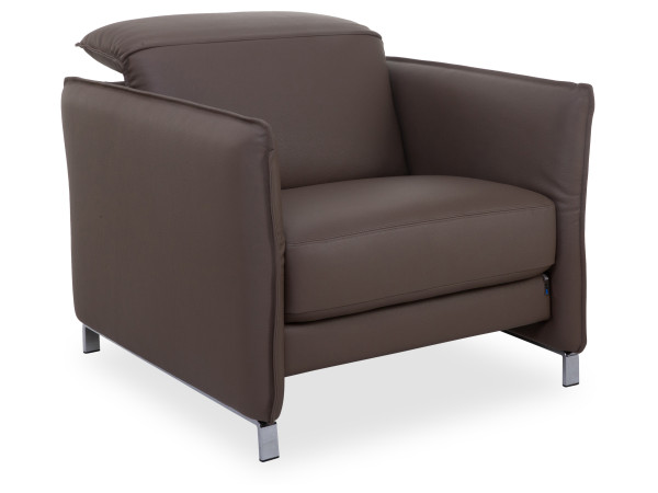 Sessel AVANTGARDE in fango aus Leder