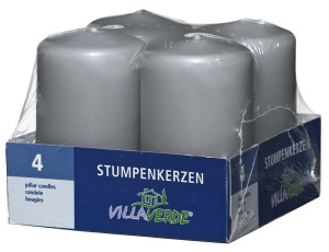 Kerzen-Set BASIC grau Kerzen-Set BASIC grau