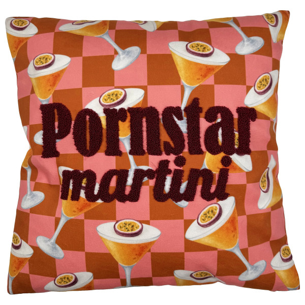 Kissen PORNSTAR in oker aus Polyester