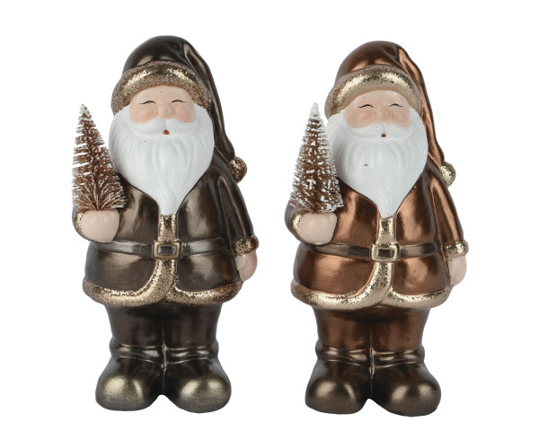 Weihnachtsmann in mehrfarbig aus Terracotta