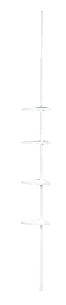Teleskop-Duschregal COMPACT in weiß aus Materialmix